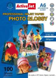 Activejet Fotopapīrs Printera A6 (ap6260gr100)