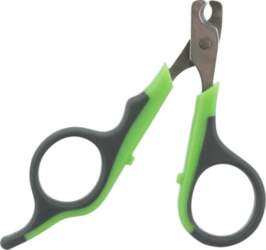 Claw scissors, 8 cm, grey/green
