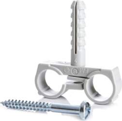 DOUBLE PIPE HOLDER D16 M8 2PCS