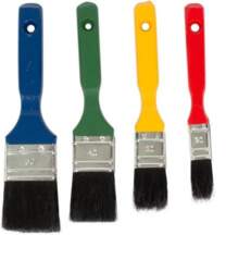 FLAT PAINT BRUSHES SET OKKO (4