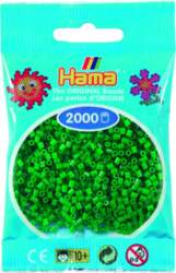 Hama mini beads 2000 pcs. green