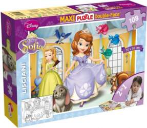 Lisciani Puzzle Divpusējs 108el Sofia (304-46638)