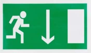 STICKER LEFT EXIT 100X180MM