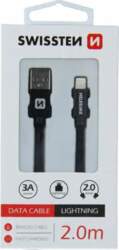 Swissten Textile Fast Charge 3A Lightning