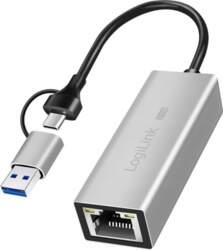 Adapteris Usb Logilink Rj-45 - Usb-c