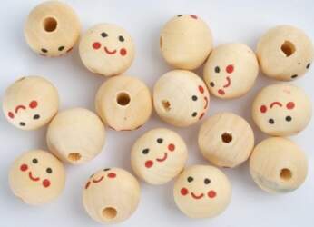 Fandy Pērlītes Koka 20 Mm  -