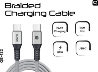 Quick QB-132 Braided 60W Charhing and
