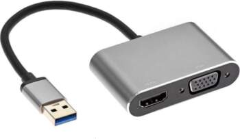 Roger Drongdisplay Adapteris Usb To Vga/hdmi