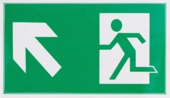 STICKER EXIT TOP LEFT 100X180MM