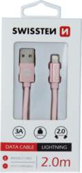 Swissten Textile Fast Charge 3A Lightning
