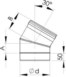 ALMEVA Līkums 30° EW/130