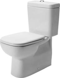 Duravit D-Code WC kompakts, slēpti pievadi