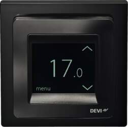 DANFOSS DeviReg Touch termoregulators, melns