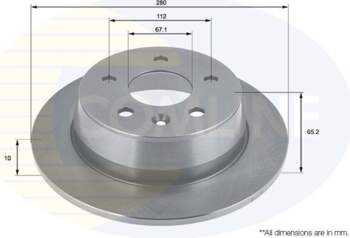 Bremžu disks COMLINE, V-CLASS, W638,