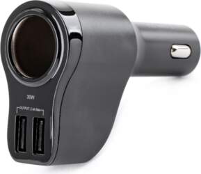 AMiO Car socket adapter with 2xUSB
