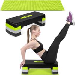 Step platforma 3 līmeņi NS-400 zaļa