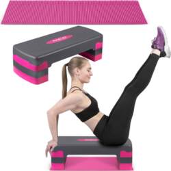 Step platforma 3 līmeņi NS-400 rozā