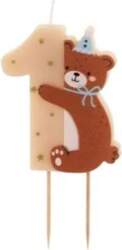 Svecīte - cipars 1 "Teddy