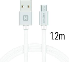 Swissten Textile Universāls Micro USB Datu