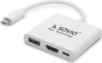 Adapteris Savio USB Type-C - HDMI