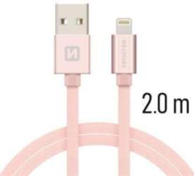 Swissten Textile Fast Charge 3A Lightning