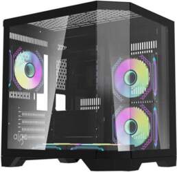 Darkflash FT350 Black, Mini Tower datora