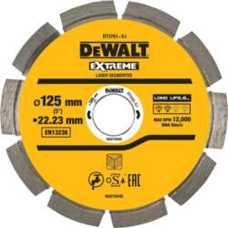 Dewalt 125mm Segmented Hard Concrete /