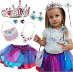 Princeses kostīms 9 elementi (4432)