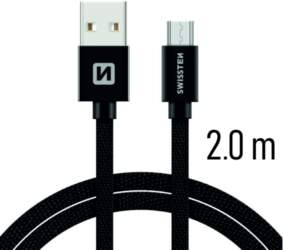 Swissten Textile Quick Charge Universāls Micro