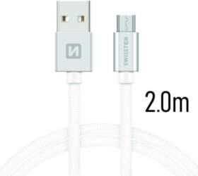 Swissten Textile Quick Charge Universāls Micro