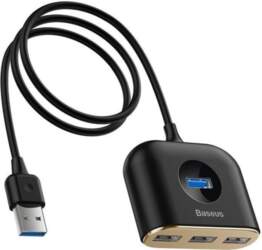 Baseus Square Round USB Adapteris USB