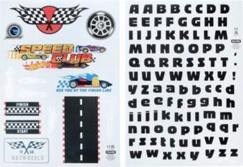 Paladone Hot Wheels Personalisation Wall Decals
