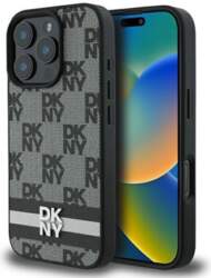 DKNY Checkered Pattern & Printed Stripes