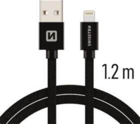 Swissten Textile Fast Charge 3A Lightning