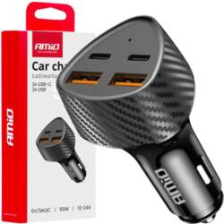 Auto USB lādētājs 50W 2xUSB-A +