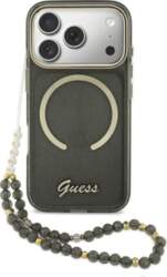 Guess IML Glitters Script Strap MagSafe