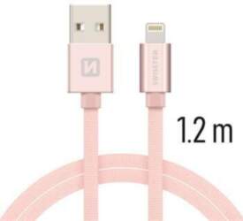 Swissten Textile Fast Charge 3A Lightning