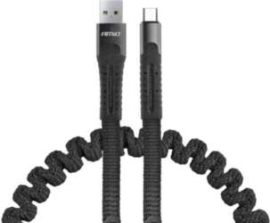 USB to micro USB spring cable