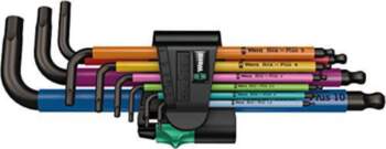 Sešstūra atslēgas 950/9 Hex-Plus Multicolour 1