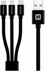 Swissten Textile Universal 3in1 USB-C /