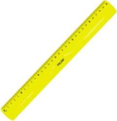 Lineāls 30cm, elastīgs, dzeltena krāsa, Milan