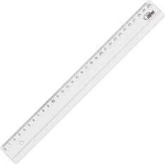 Lineāls 30cm,  caurspīdīgs Forpus