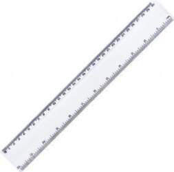 Lineāls 30cm,  caurspīdīgs CN
