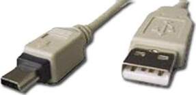 *Kabelis USB A/M - Mini USB5P/M