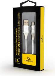 CABLE USB2 TO MICRO-USB 2M/CC-USB2B-AMMBM-2M-BW2 GEMBIRD