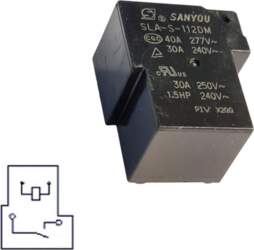 Relejs 12V, 240V 30A, SLA-S-112DM
