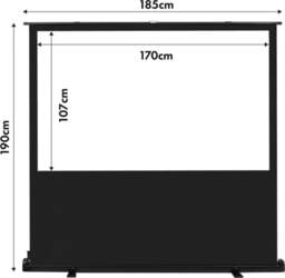 Maclean MC-212 Portable Projection Screen, Compact