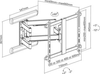 Inline ® Premium Aluminium Wall Mount