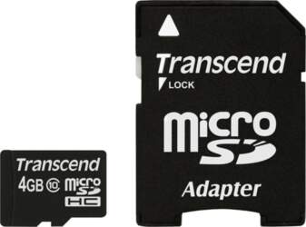 Transcend Karta Transcend MicroSDHC 4 GB