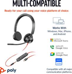 Poly HP Poly Blackwire 3325 stereo